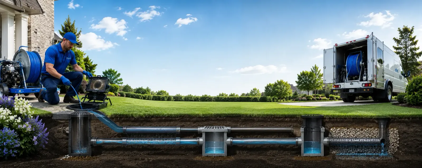 Outdoor drain cleaning information for Hershey, PA